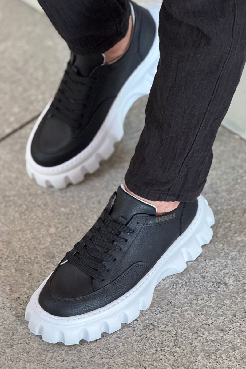 Mens Sneakers - Black -White - 2515