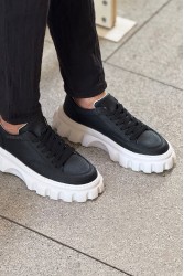 Mens Sneakers - Black -White - 2515