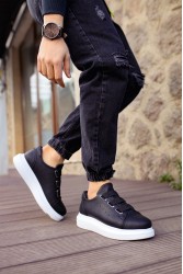 Mens Sneakers - Black White - 253