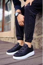 Mens Sneakers - Black White - 253