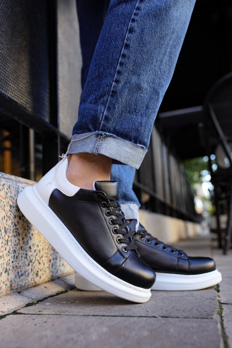 Mens Sneakers - Black White 2 - Apollo