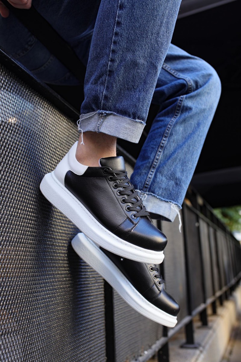 Mens Sneakers - Black White 2 - Apollo