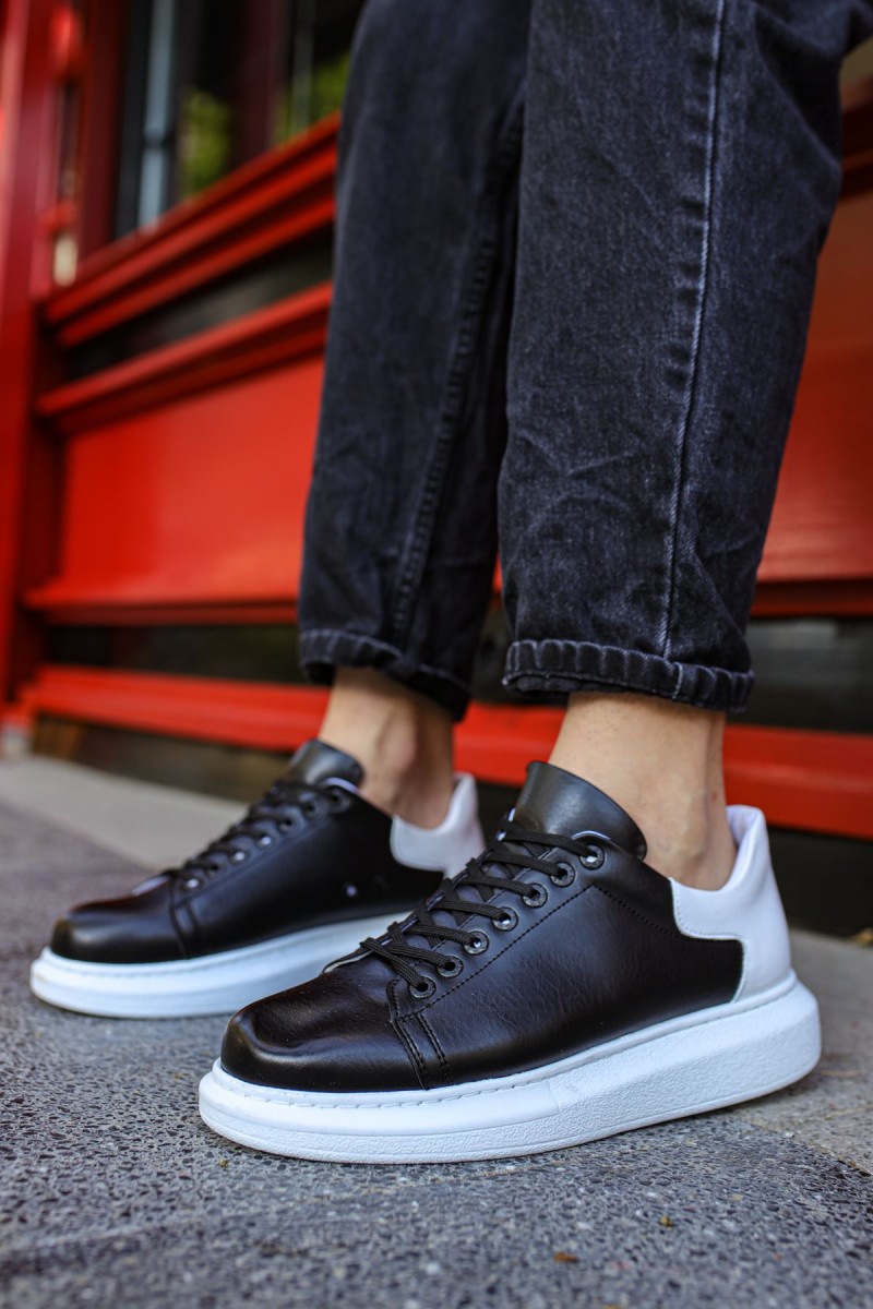 Mens Sneakers - Black White 2 - Apollo