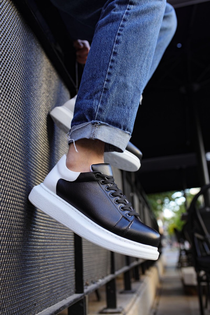 Mens Sneakers - Black White 2 - Apollo