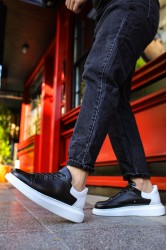 Mens Sneakers - Black White 2 - Apollo