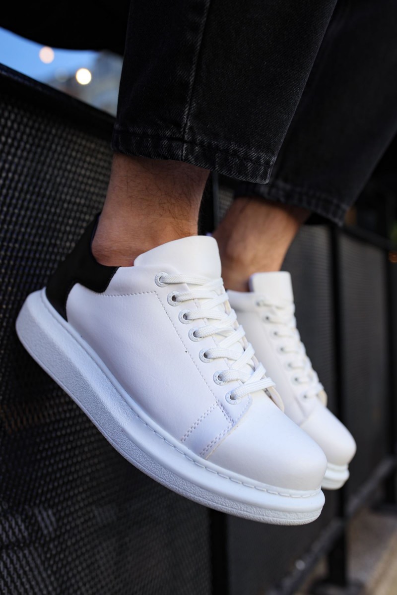 Mens Sneakers - White Black - Apollo