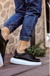 Mens Sneakers - Black White - Apollo