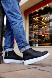 Men’s Boots - Black White - Enzo