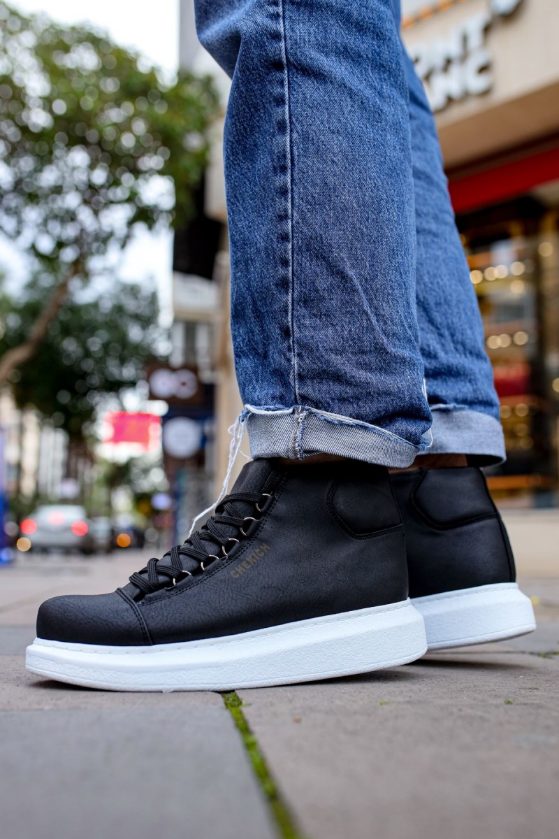 Men’s Boots - Black White - Enzo