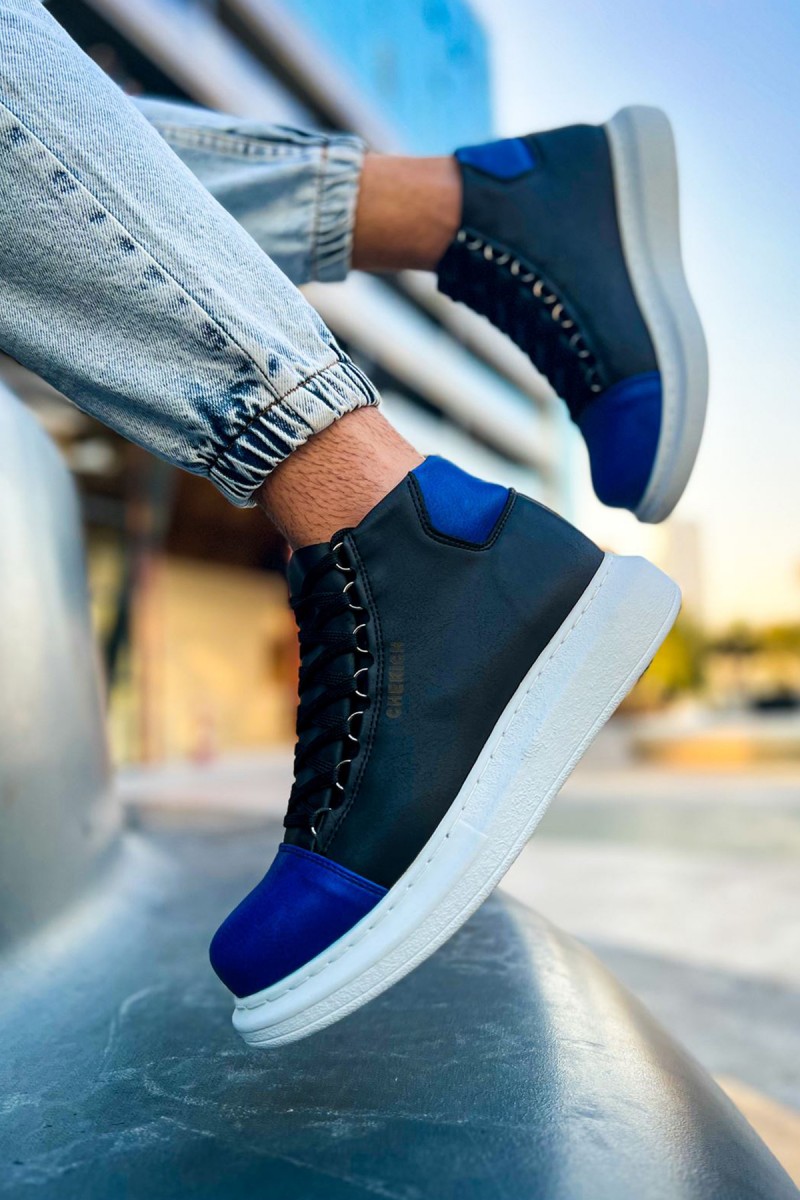 Men’s Boots - Black Blue - Enzo