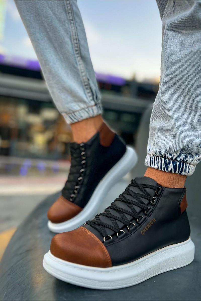 Men’s Boots - Black Tan - Enzo