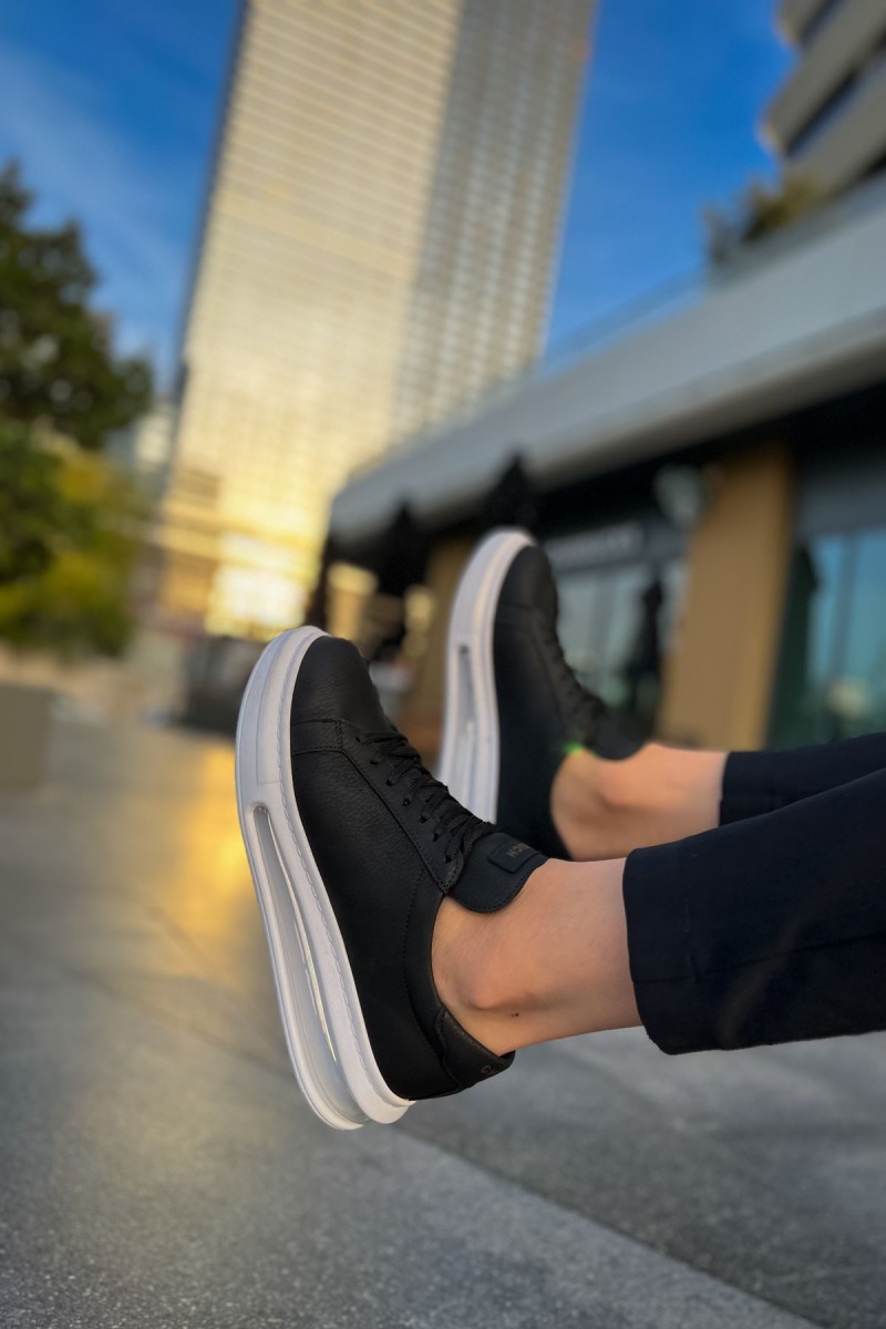 Mens Sneakers - Black White - 271