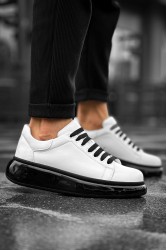 Mens Sneakers - White Black - 295