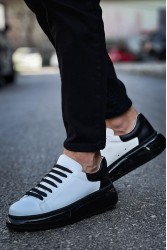 Mens Sneakers - White Black - 295 - 2