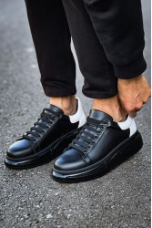 Mens Sneakers - Black White - 295 - 2