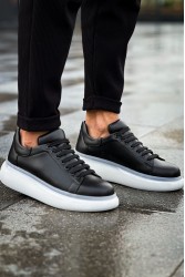 Mens Sneakers - Black White - 295