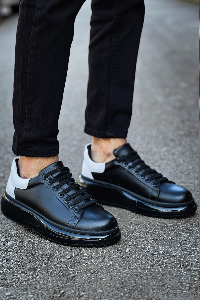 Mens Sneakers - Black White - 295 - 2