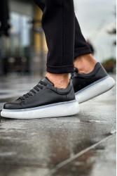 Mens Sneakers - Black White - 295