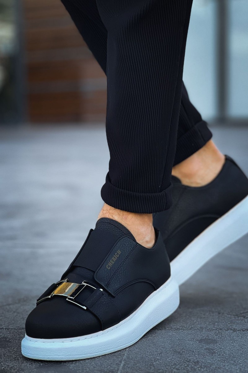 Mens Sneakers - Black White - 297