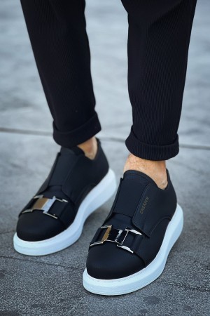 Mens Sneakers - Black White - 297