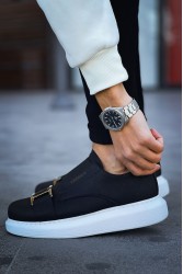 Mens Sneakers - Black White - 297