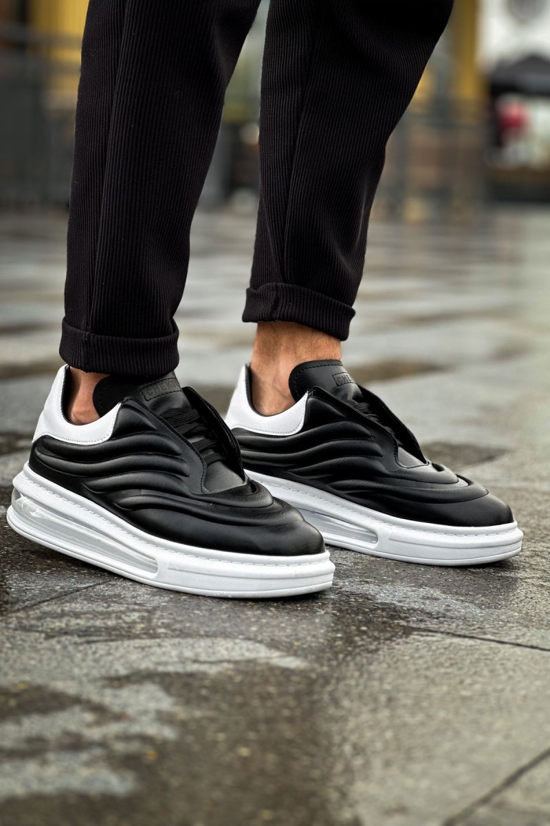 Mens Sneakers - Black White - 299