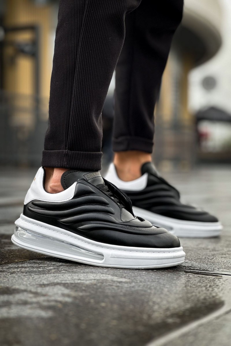 Mens Sneakers - Black White - 299