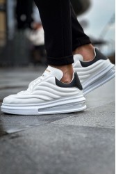 Mens Sneakers - White Black - 299