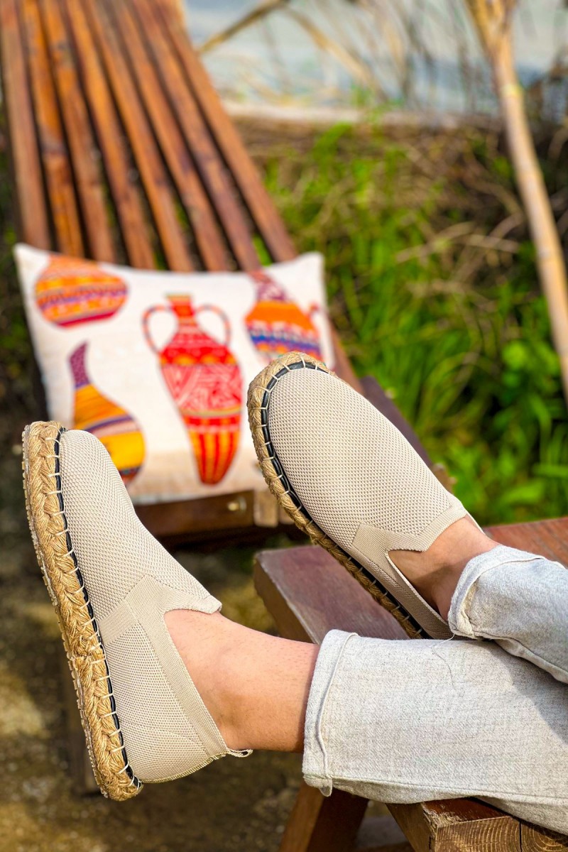 Mens Espadrilles - Beige - 305