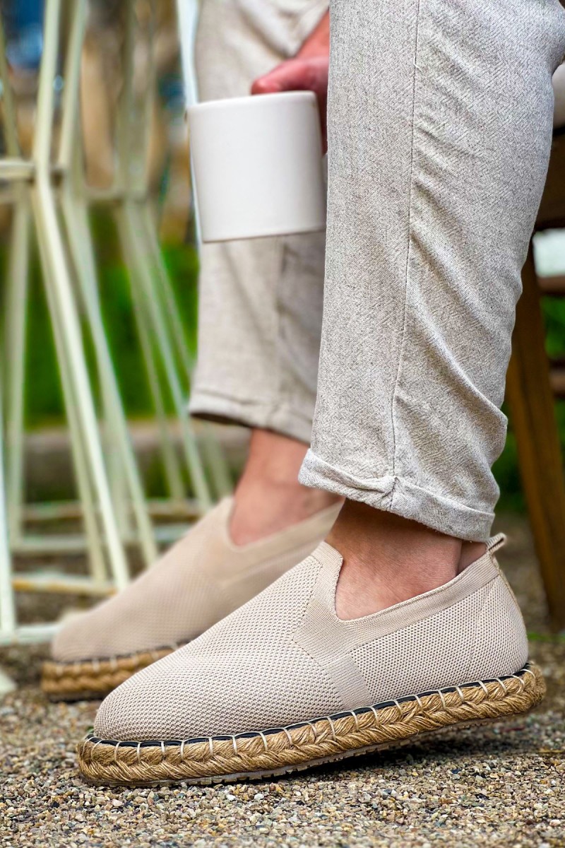 Mens Espadrilles - Beige - 305