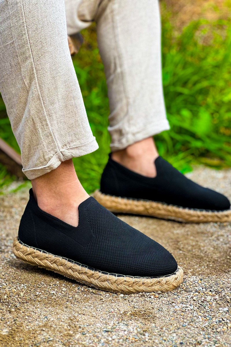 Mens Espadrilles - Black - 305