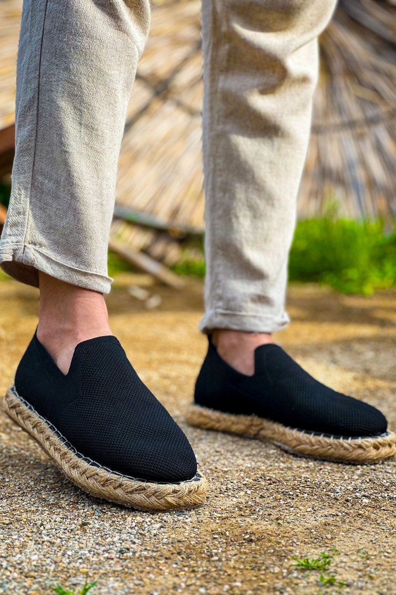 Mens Espadrilles - Black - 305
