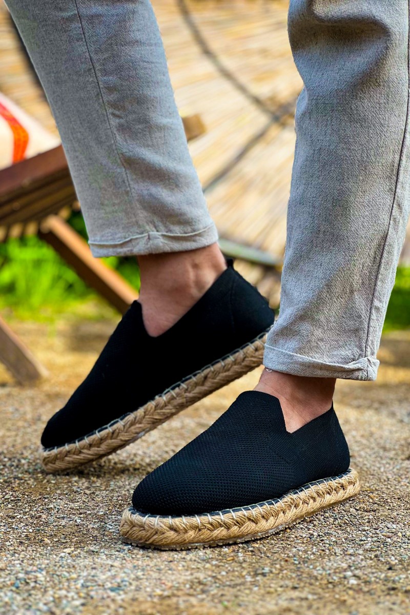 Mens Espadrilles - Black - 305