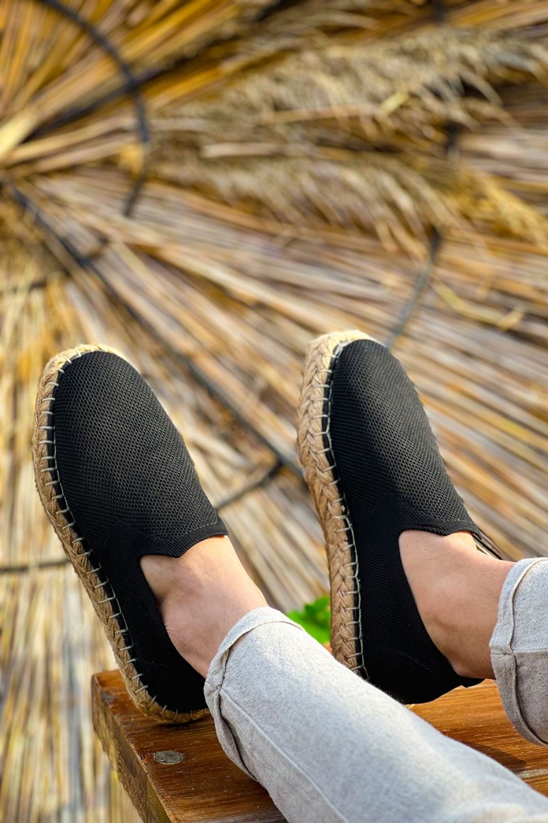 Mens Espadrilles - Black - 305