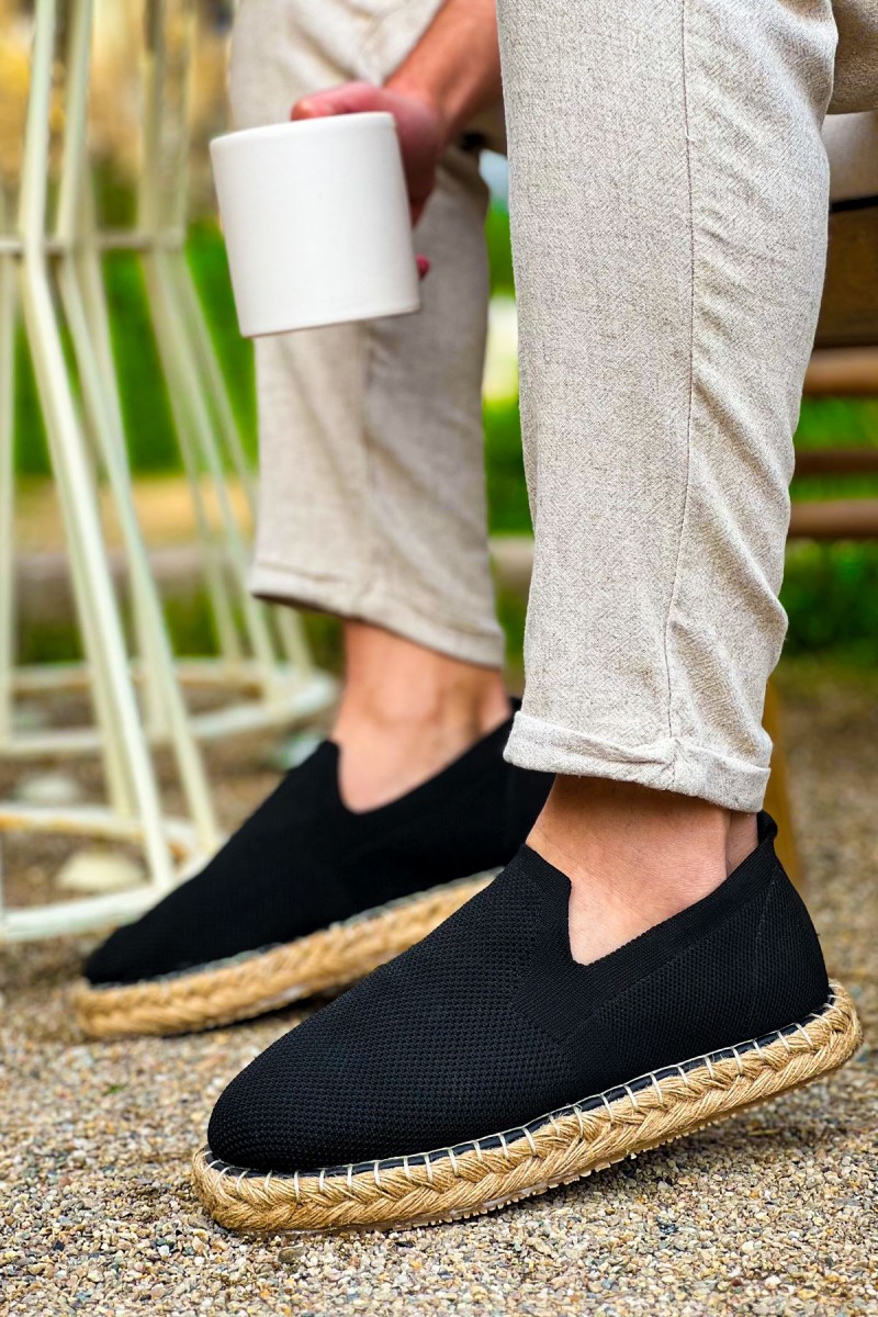 Mens Espadrilles - Black - 305