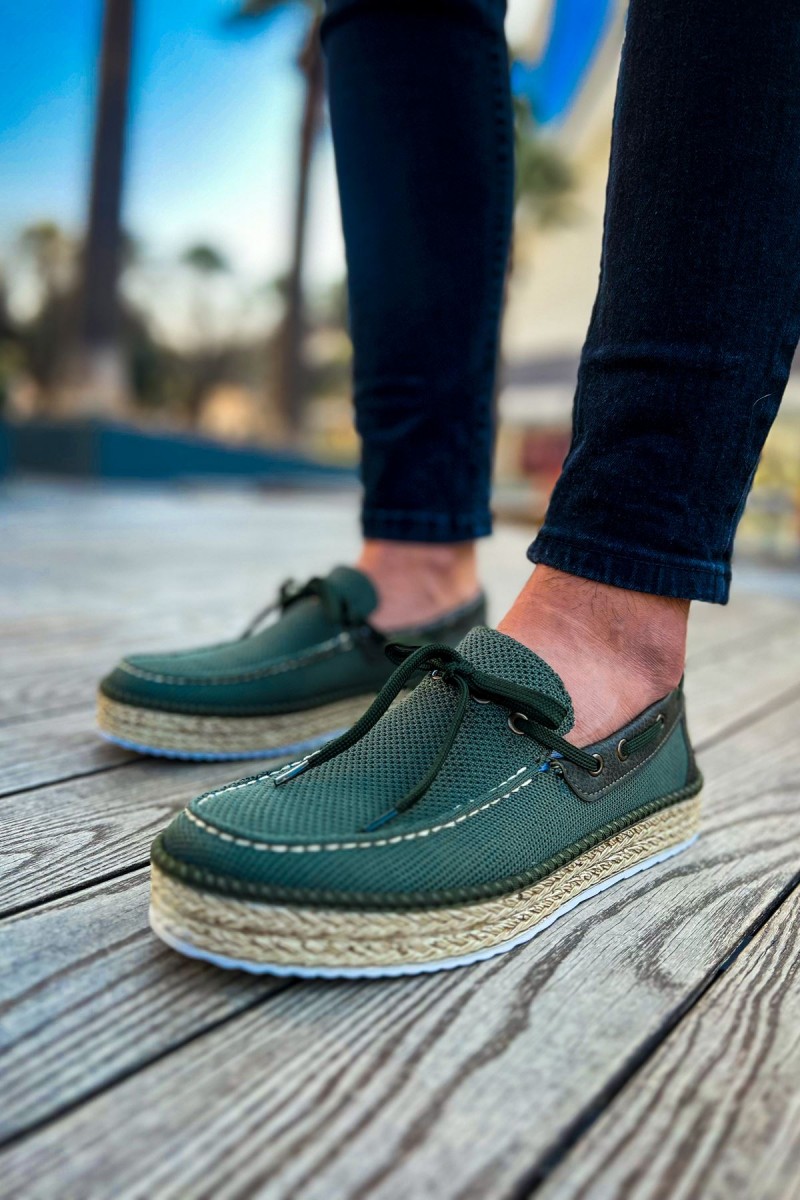 Mens Espadrilles - Khaki - 311
