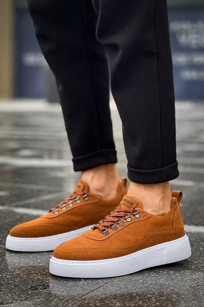 Mens Sneakers - Tan Suede - 319