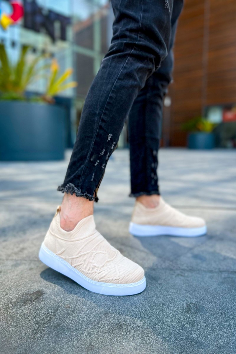 Mens Sneakers - Beige - 411
