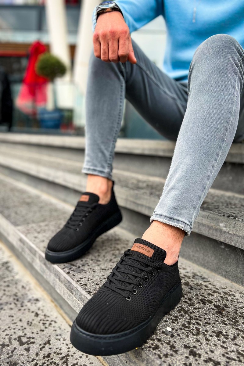 Mens Sneakers - Black - 413