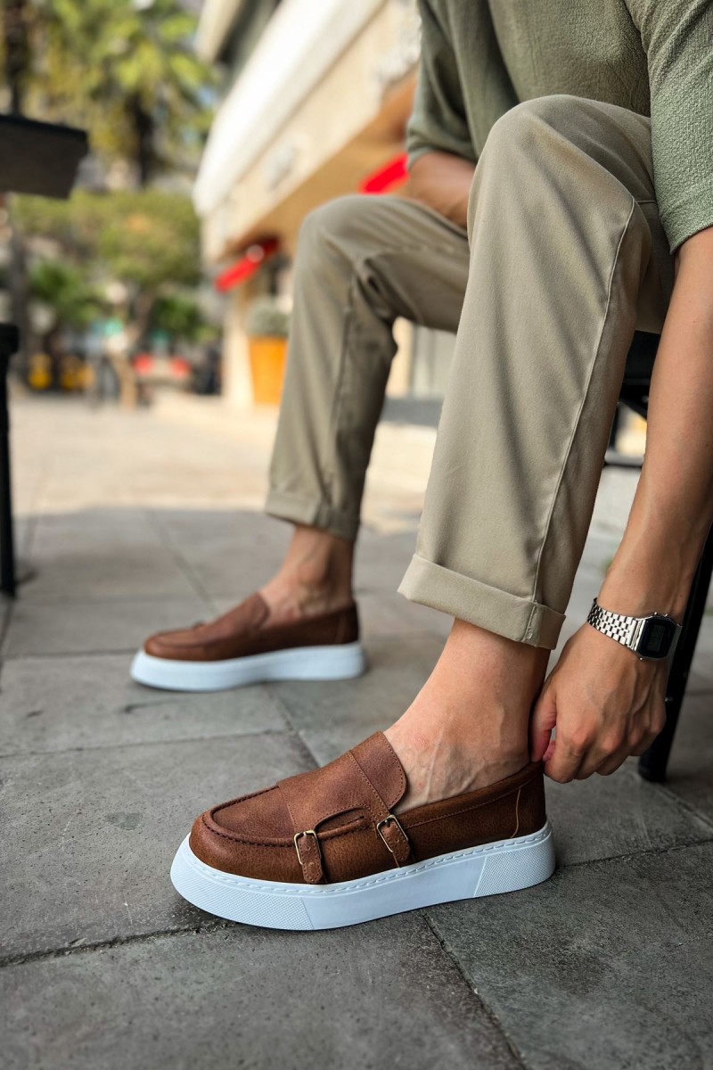 Mens Moccasin - Tan - 417