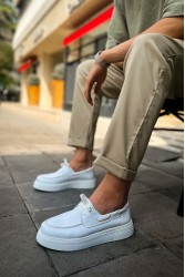 Mens Classic Shoes - White - 419