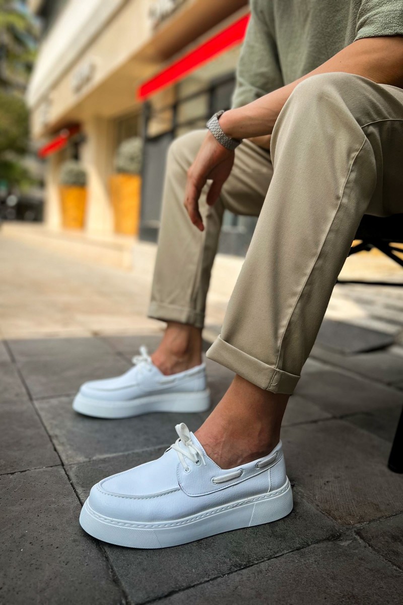 Mens Classic Shoes - White - 419