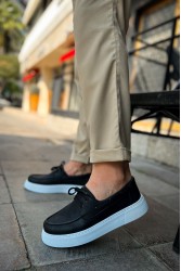 Mens Classic Shoes - Black White  - 419
