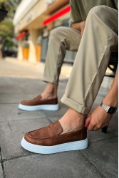 Mens Moccasin - Tan - 421