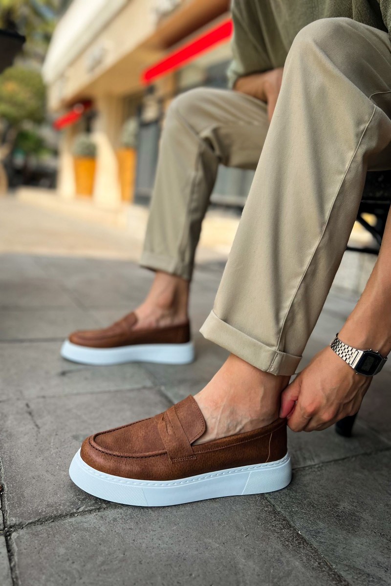 Mens Moccasin - Tan - 421