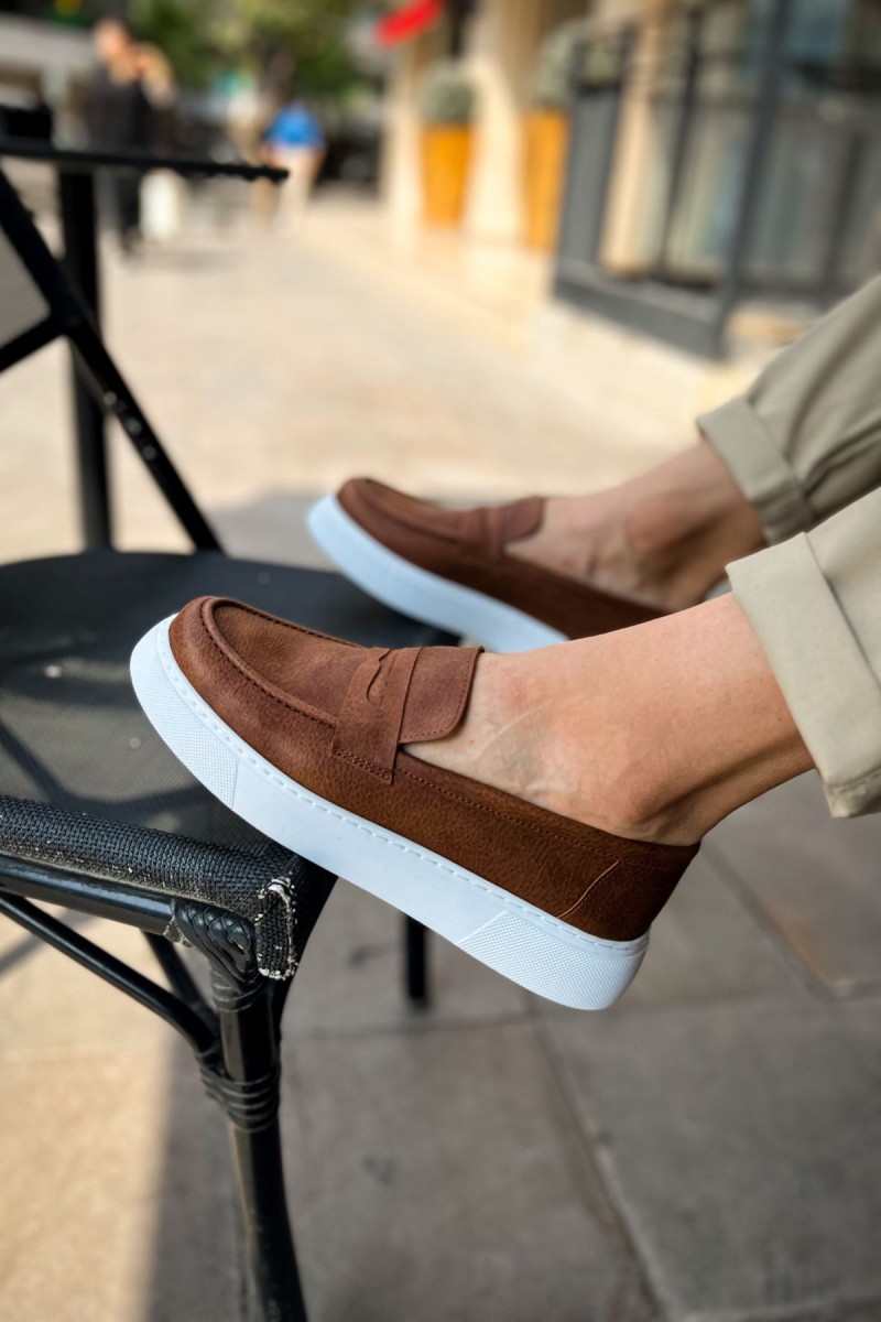 Mens Moccasin - Tan - 421