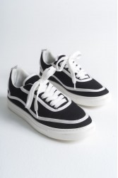 Mens Sneakers - Black White - 625