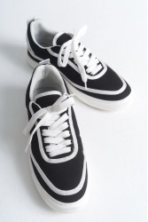 Mens Sneakers - Black White - 625