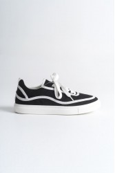 Mens Sneakers - Black White - 625
