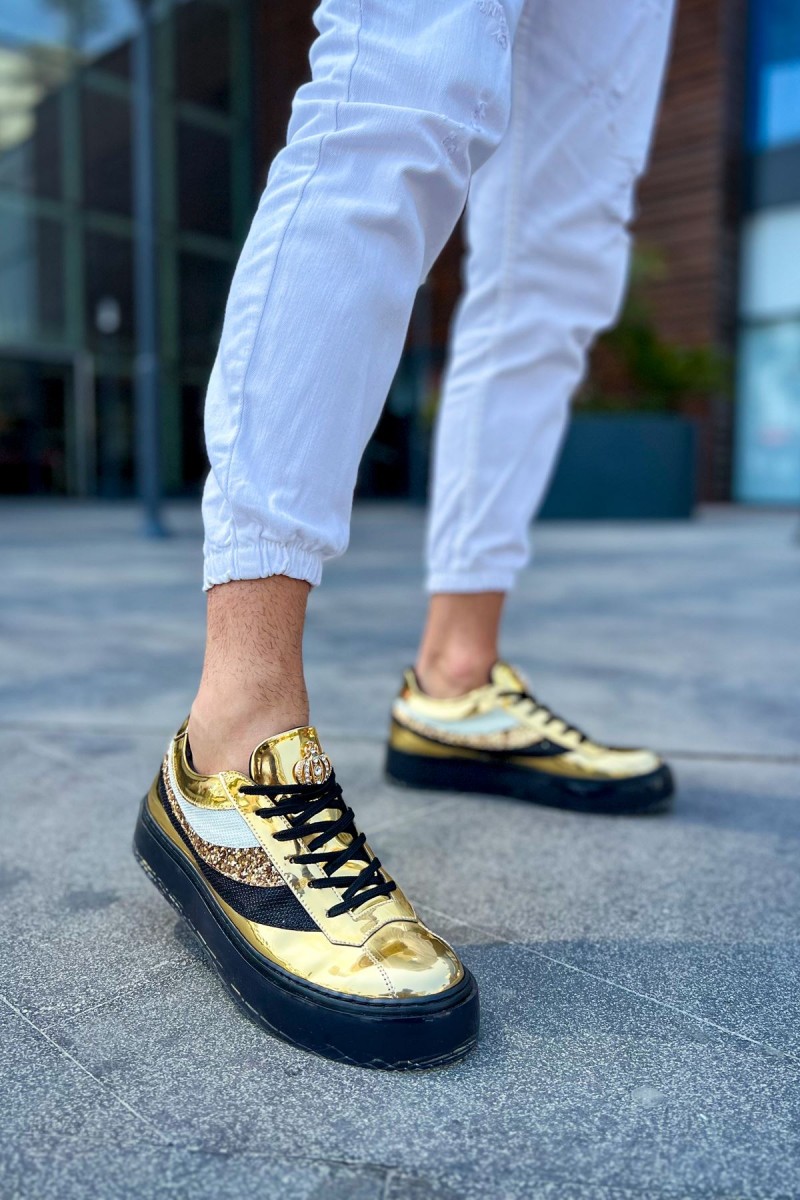 Mens Sneakers - Gold - 975